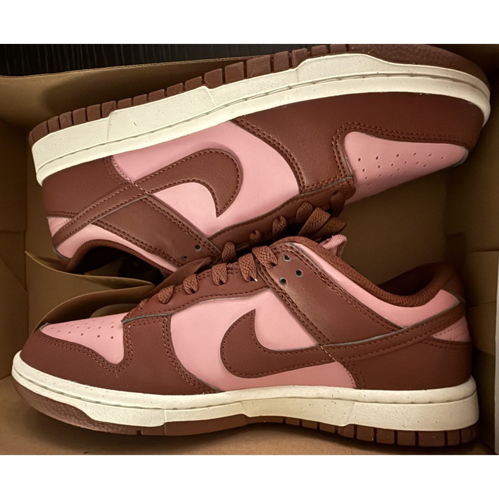 Nike Women's 8 / Men's 6.5 NEW in box Dunk Low Pink Dark Pony Sail Sneaker